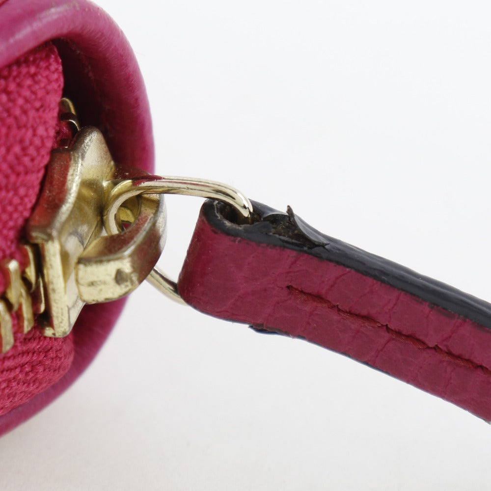GUCCI Bifold Wallet 420113  Calfskin pink Zip Around Women Used