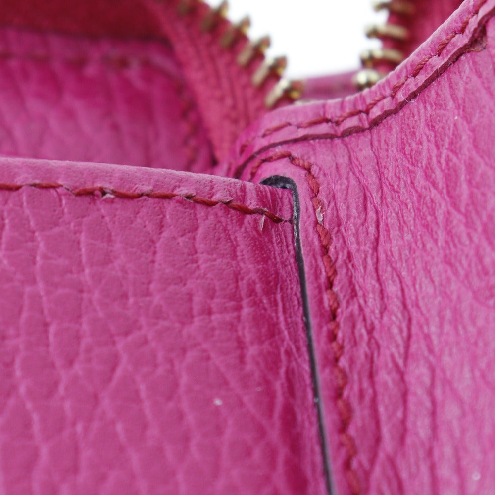 GUCCI Bifold Wallet 420113  Calfskin pink Zip Around Women Used