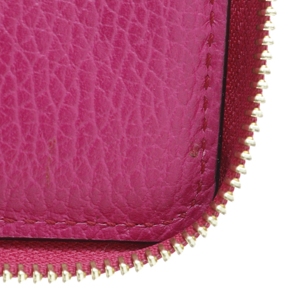 GUCCI Bifold Wallet 420113  Calfskin pink Zip Around Women Used