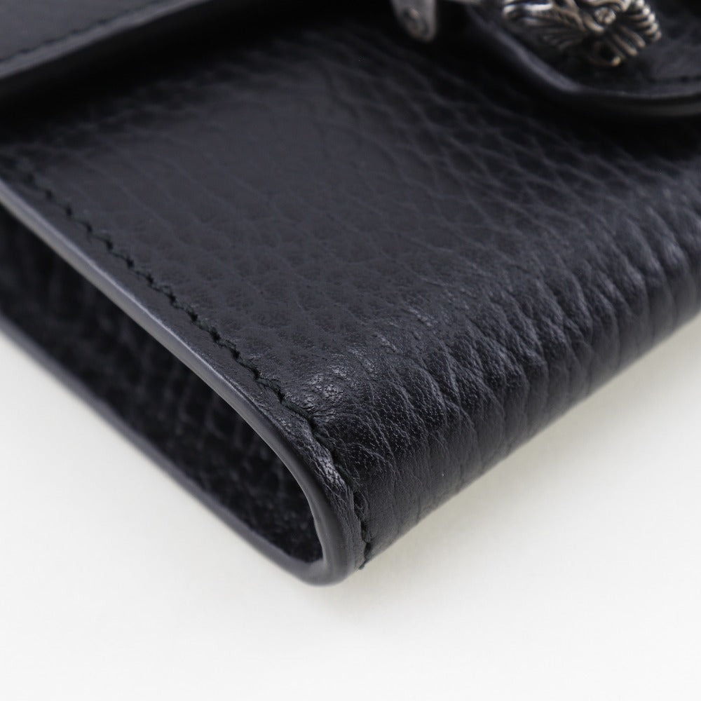 GUCCI Coin case 574930 Calfskin black Chain wallet Dionysus Chain Coin Purse