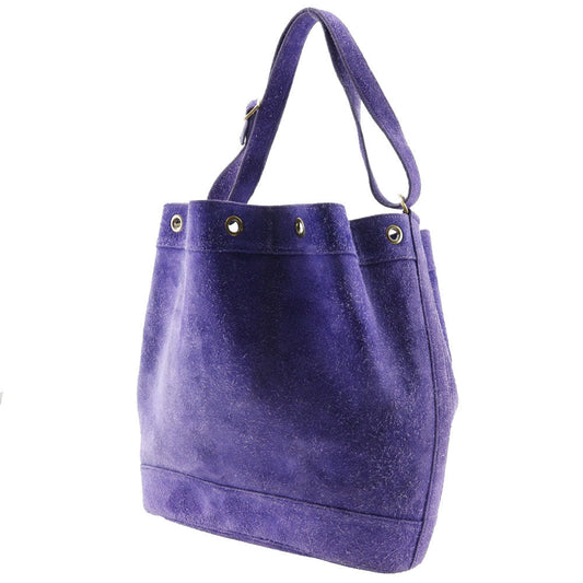 HERMES Shoulder Bag Suede purple Market GM Women Used