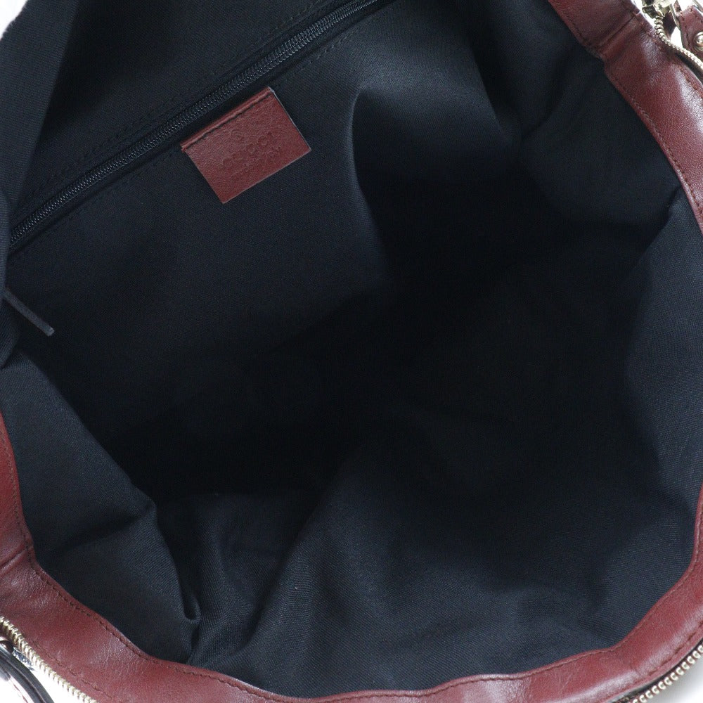 GUCCI Handbag 223974 GG canvas Gray, Red Sukey Diamante Women Used