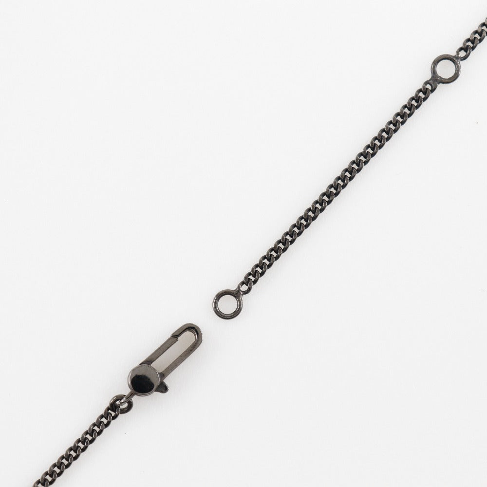 GUCCI Necklace Silver925 black plate Diamantissima unisex(Unisex) Used
