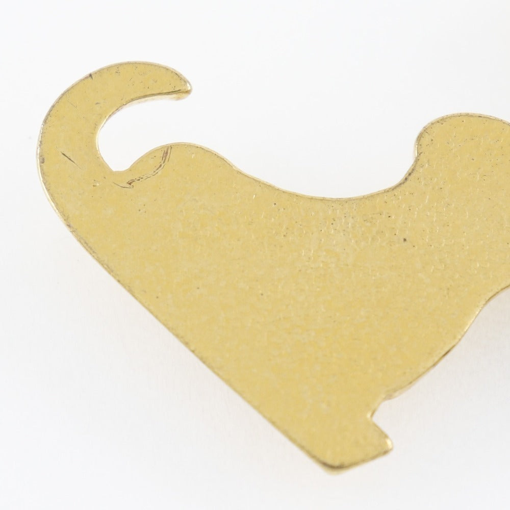 HERMES Brooch Plated Gold gold vintage LES FETES EN HERMES Skate shoes Women Used