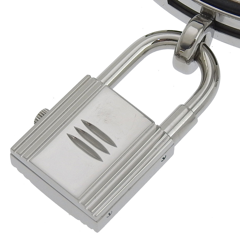 HERMES Watches Quartz KE1.210 Stainless Steel , Embossed Leather Silver Kelly watch Silver dial