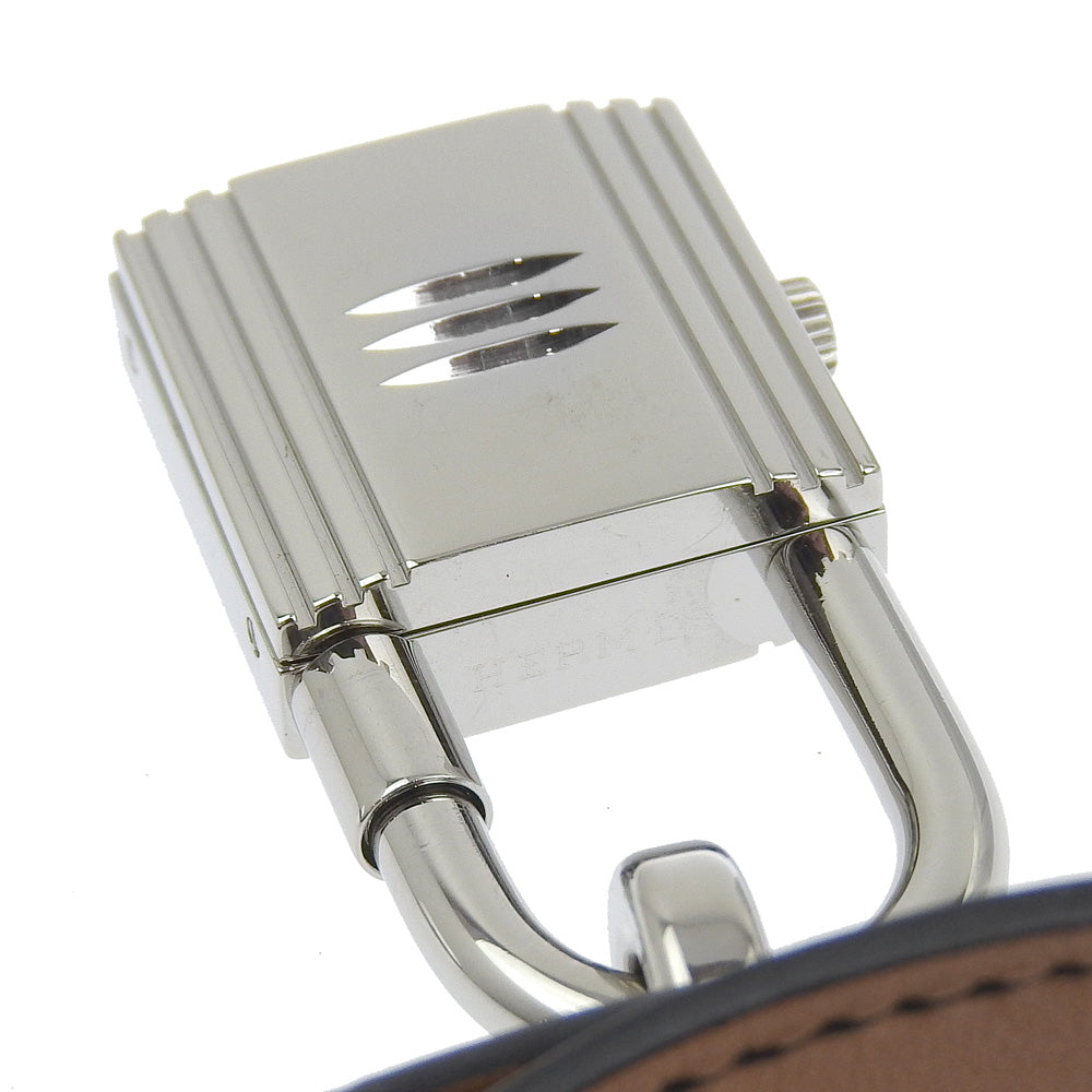 HERMES Watches Quartz KE1.210 Stainless Steel , Embossed Leather Silver Kelly watch Silver dial