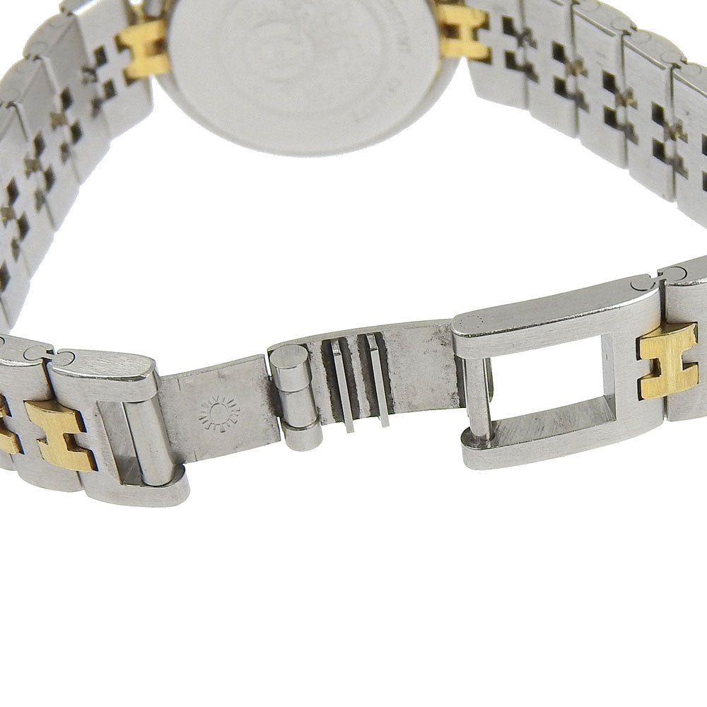 HERMES Watches Quartz Stainless Steel , Plated Gold Silver Profile date White dial