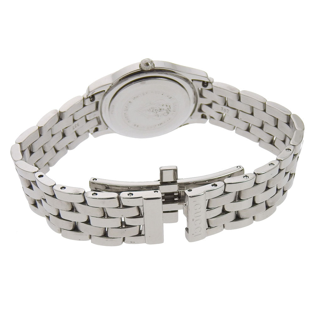 GUCCI Watches Quartz 5500L Stainless Steel Silver black dial