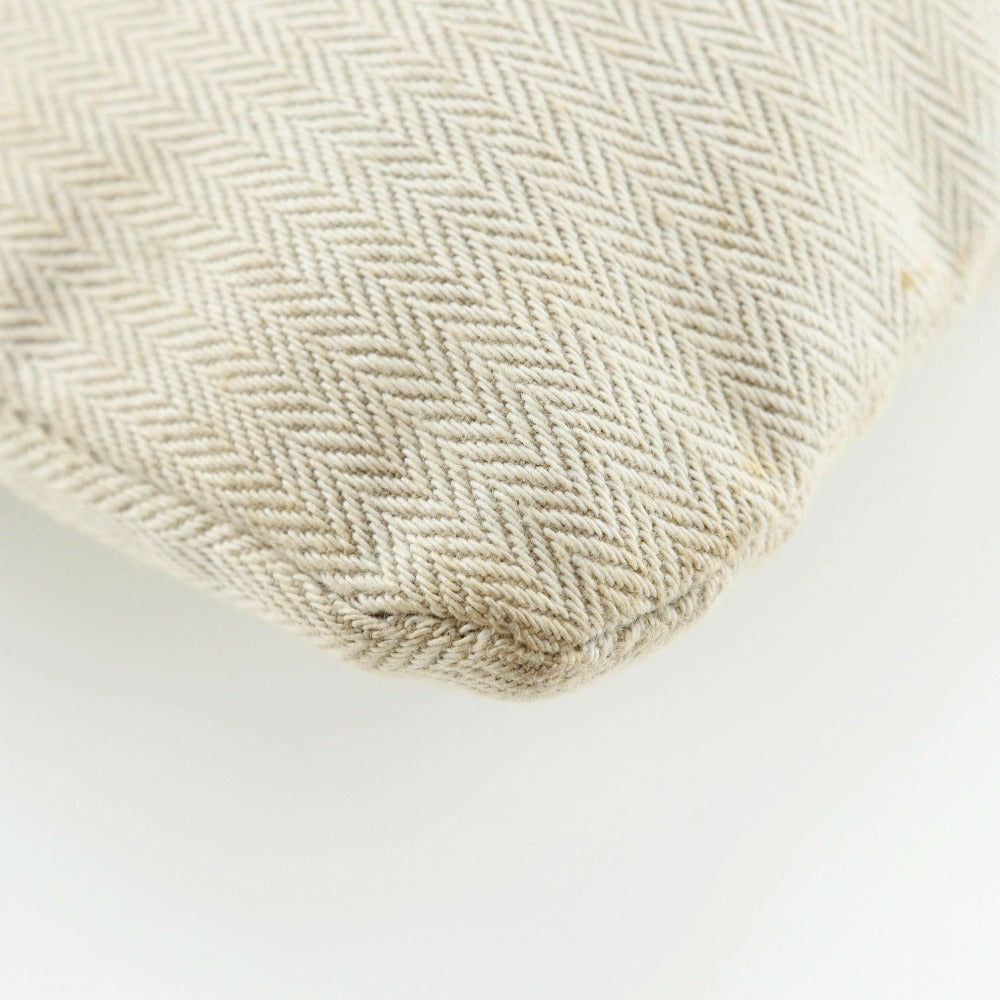 HERMES Shoulder Bag canvas beige Alain GM