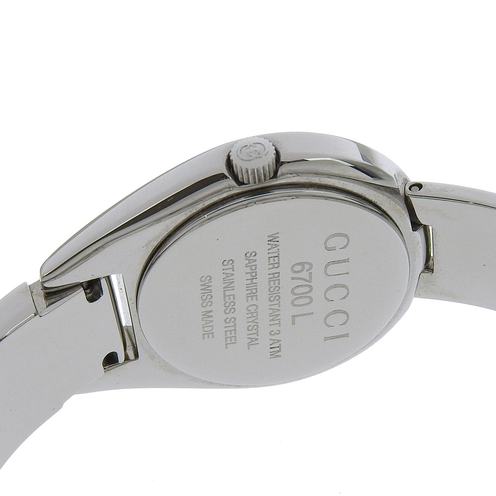 GUCCI Watches Quartz 6700L Stainless Steel Silver black dial