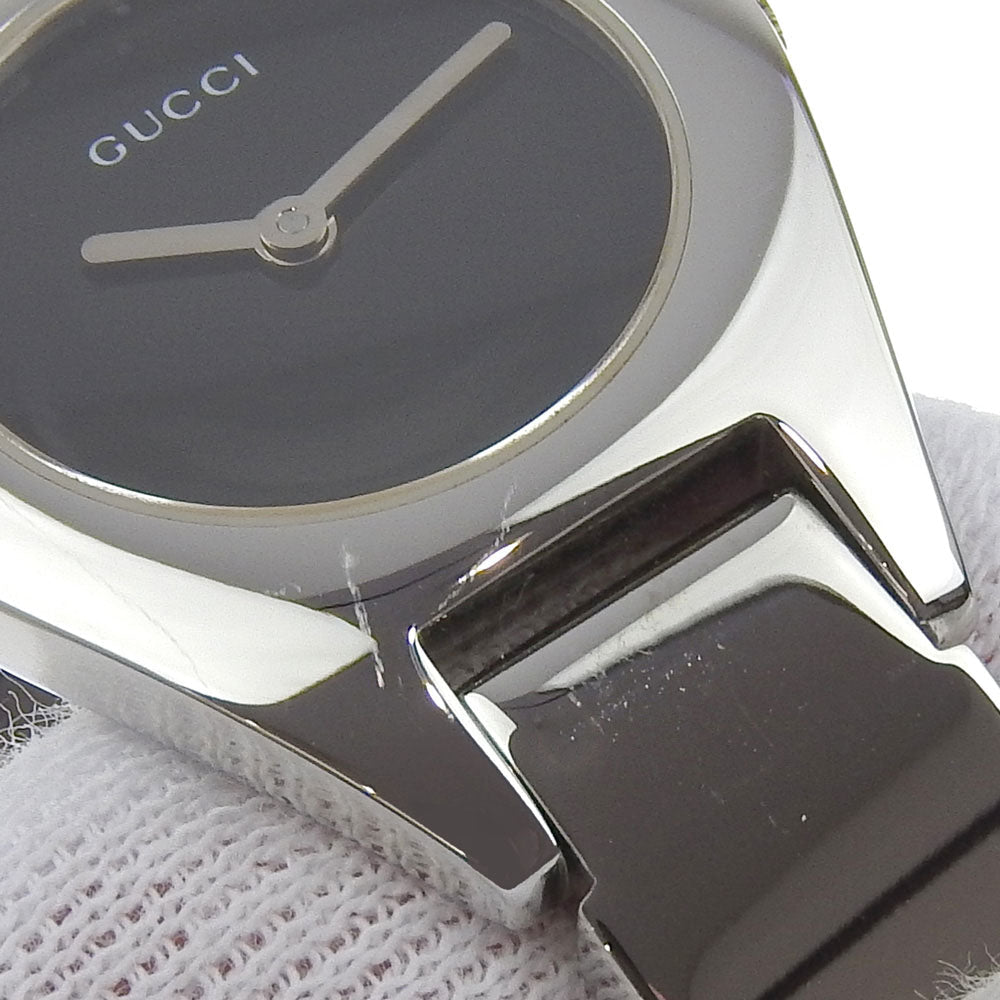 GUCCI Watches Quartz 6700L Stainless Steel Silver black dial