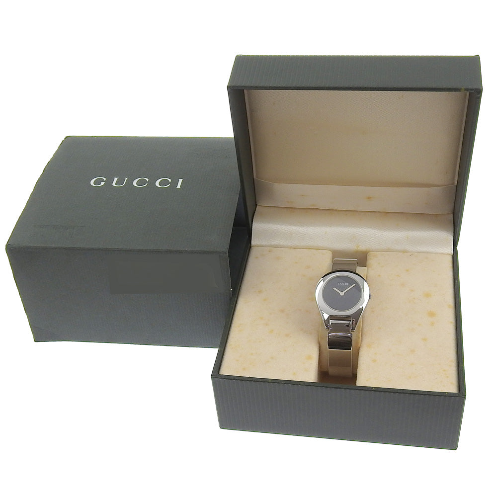 GUCCI Watches Quartz 6700L Stainless Steel Silver black dial