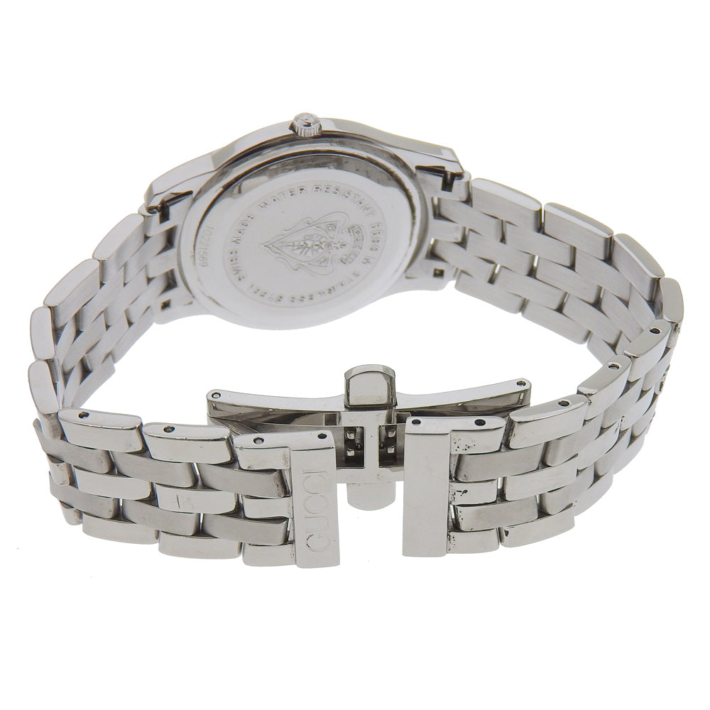 GUCCI Watches Quartz 5500M Stainless Steel Silver black dial