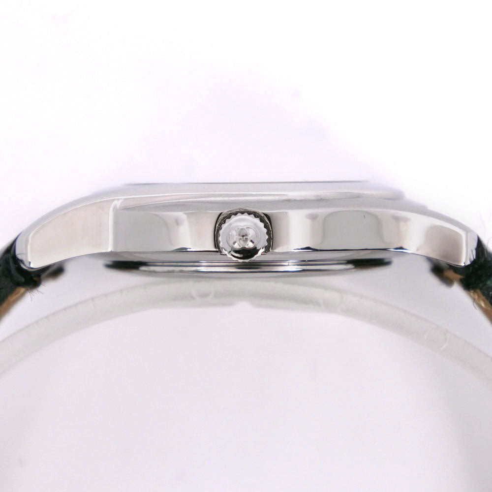 GUCCI Watches Quartz 5500L Stainless Steel , Leather Silver black dial Women Used