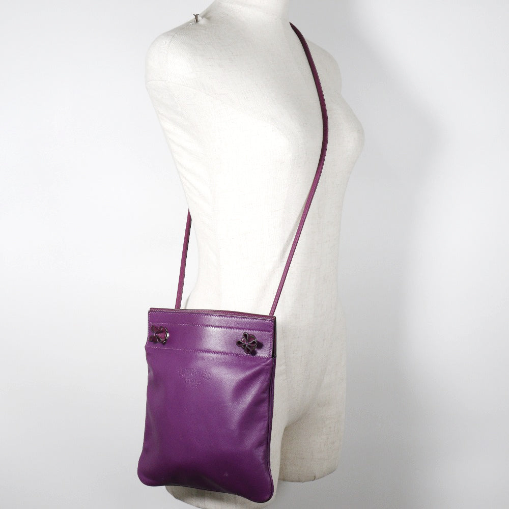 HERMES Shoulder Bag Vaux Swift purple Aline Mini Women Used