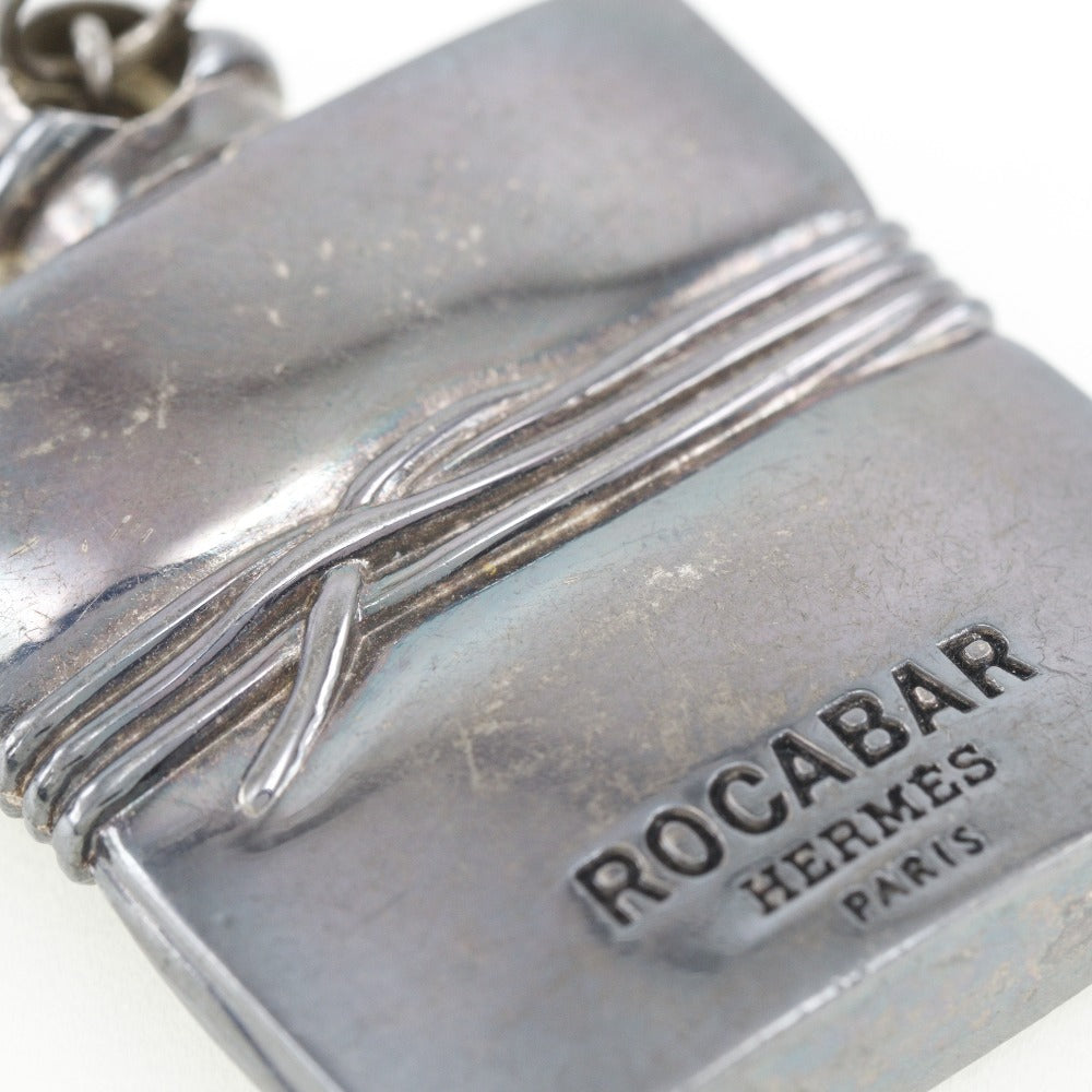 HERMES charm metallic Silver vintage Rocabal unisex(Unisex) Used
