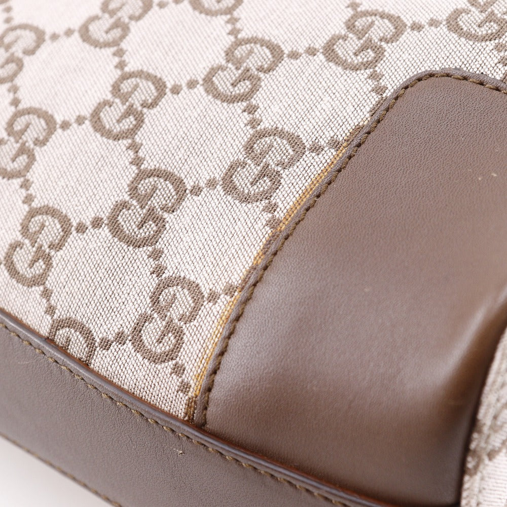 GUCCI Shoulder Bag 001.4204 GG canvas, leather Brown one belt Women Used