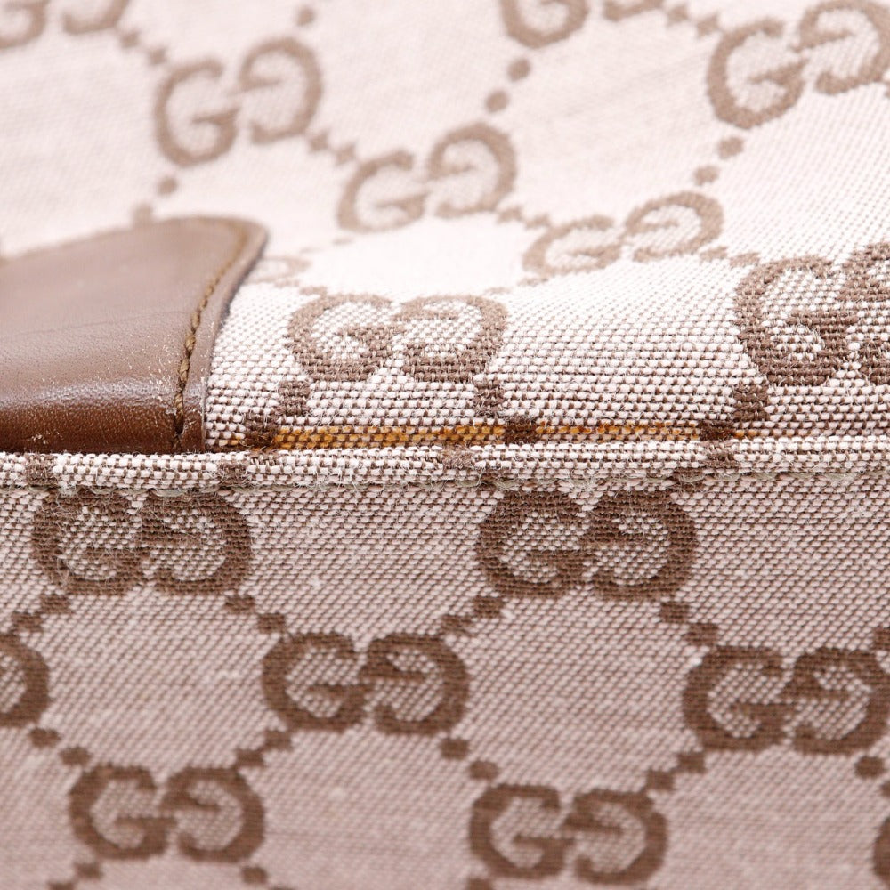 GUCCI Shoulder Bag 001.4204 GG canvas, leather Brown one belt Women Used
