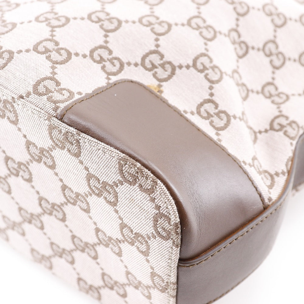 GUCCI Shoulder Bag 001.4204 GG canvas, leather Brown one belt Women Used