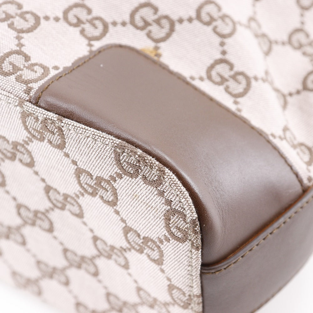 GUCCI Shoulder Bag 001.4204 GG canvas, leather Brown one belt Women Used