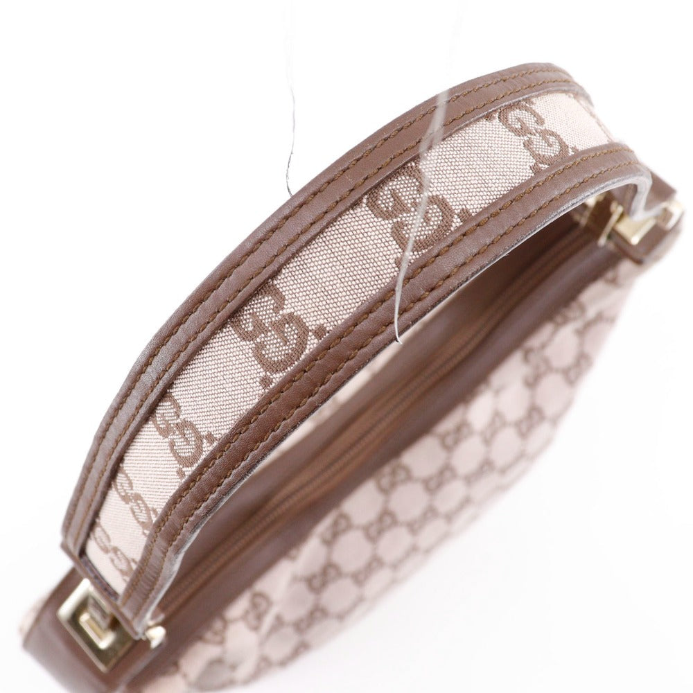 GUCCI Shoulder Bag 001.4204 GG canvas, leather Brown one belt Women Used