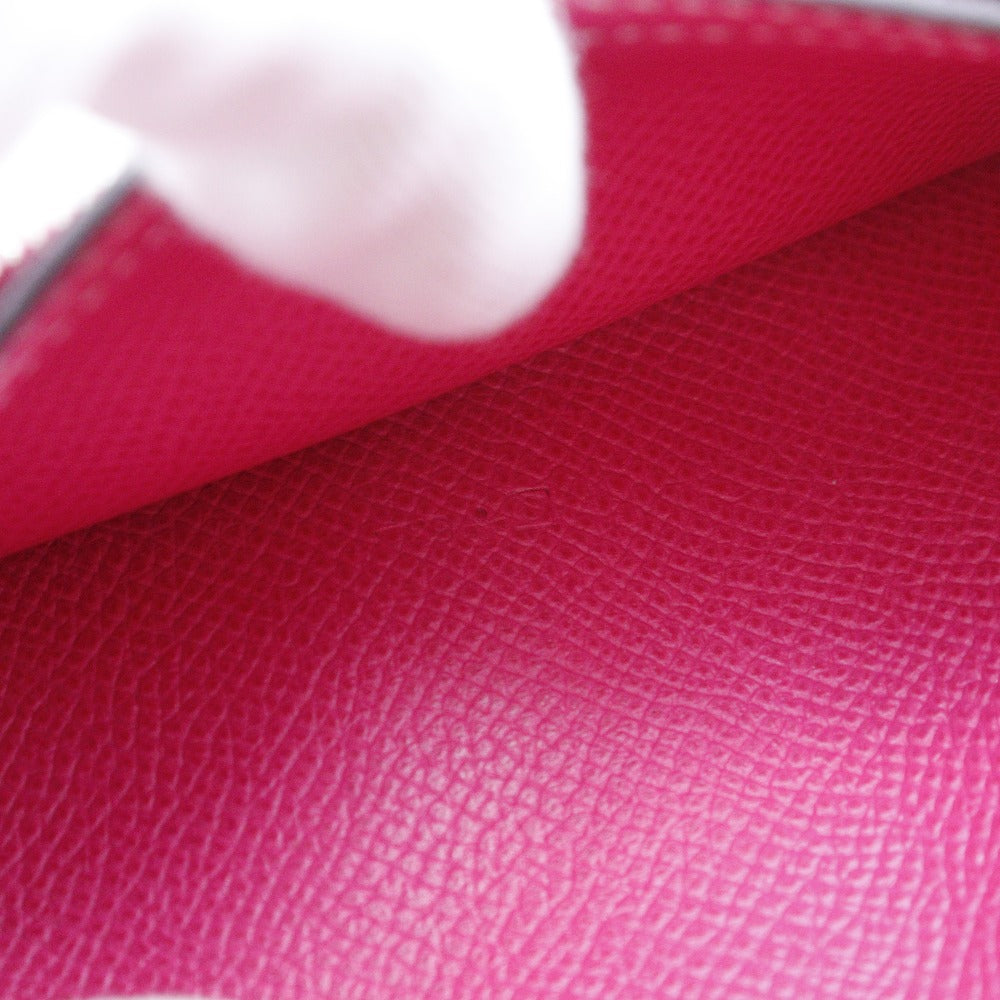 HERMES Long Wallet Purse Epsom pink Bean