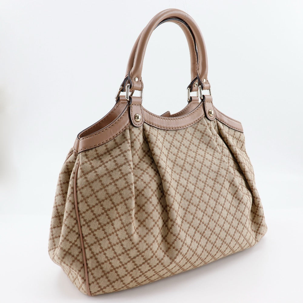 GUCCI Handbag 211944 canvas Beige / pink Diamante Sukey bag