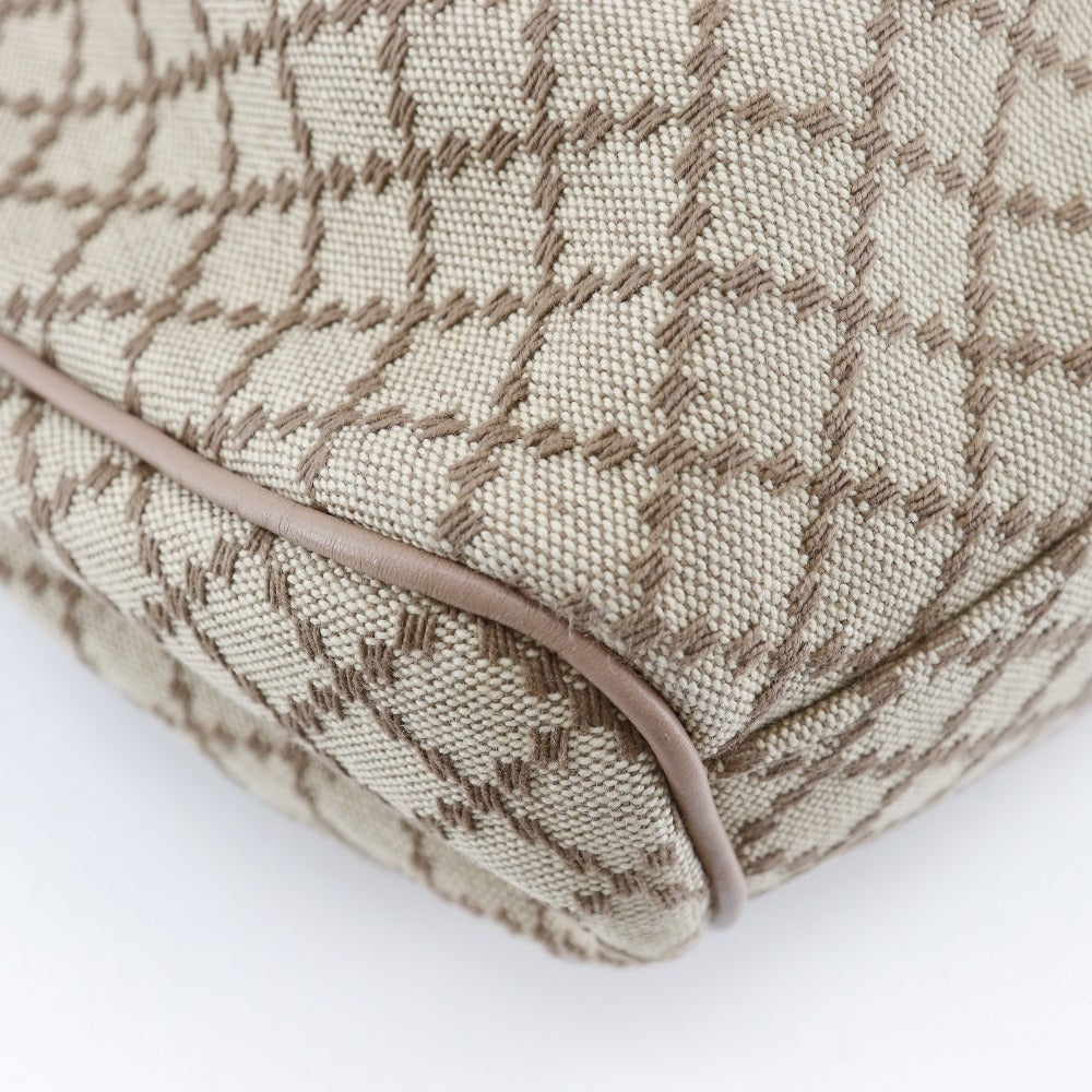 GUCCI Handbag 211944 canvas Beige / pink Diamante Sukey bag