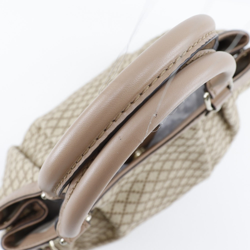 GUCCI Handbag 211944 canvas Beige / pink Diamante Sukey bag