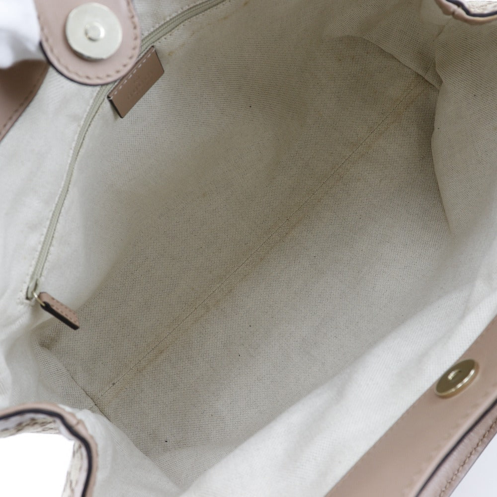 GUCCI Handbag 211944 canvas Beige / pink Diamante Sukey bag