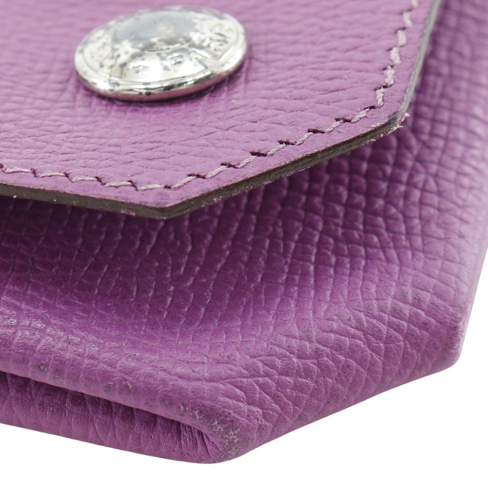 HERMES Coin case Epsom purple Revan Cattle