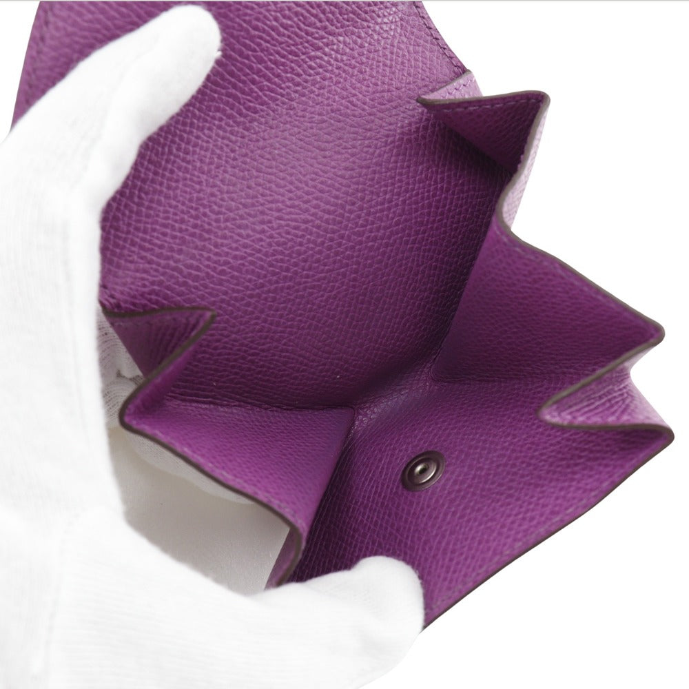 HERMES Coin case Epsom purple Revan Cattle