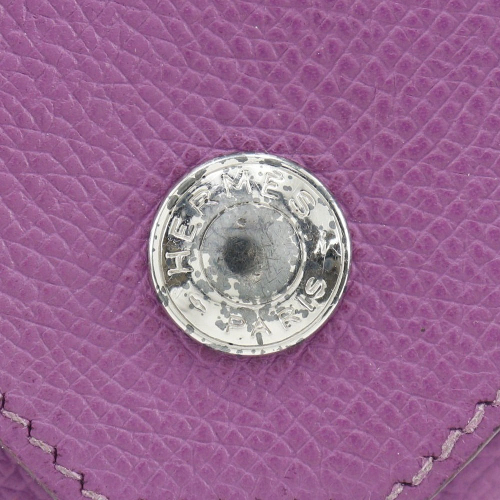 HERMES Coin case Epsom purple Revan Cattle