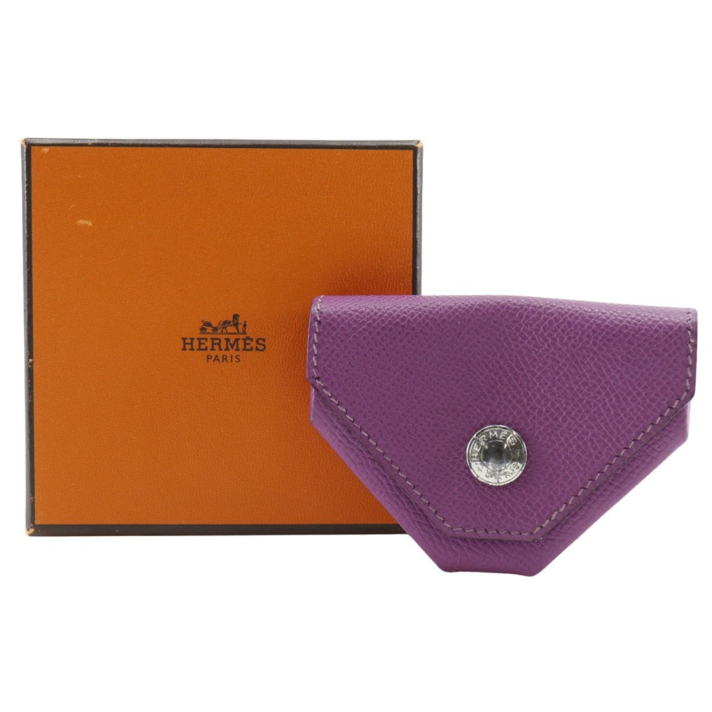 HERMES Coin case Epsom purple Revan Cattle