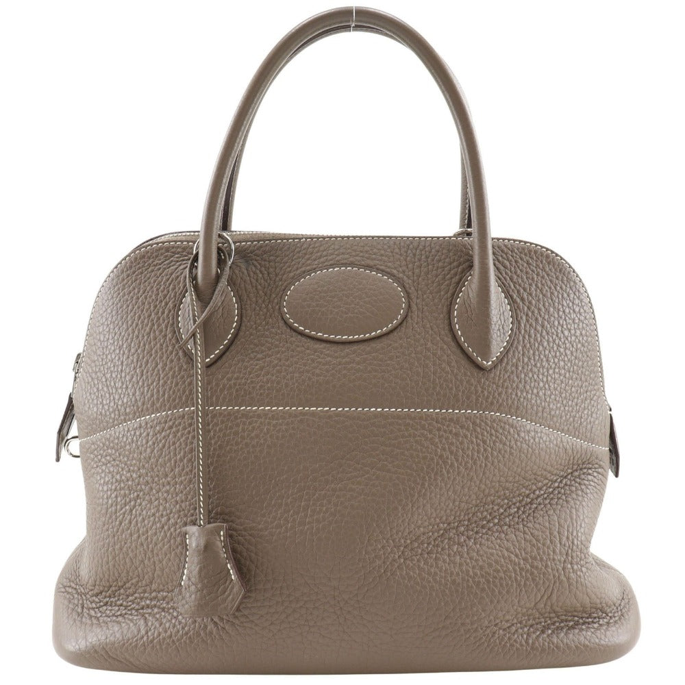 HERMES Handbag 029812CK-18 Taurillon Clemence gray Bored 31 Women Used