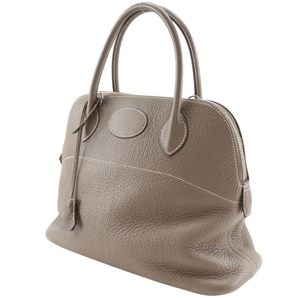 HERMES Handbag 029812CK-18 Taurillon Clemence gray Bored 31 Women Used