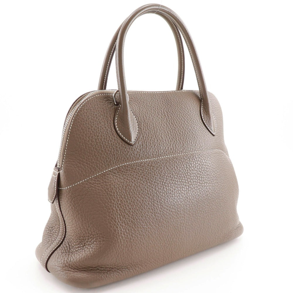 HERMES Handbag 029812CK-18 Taurillon Clemence gray Bored 31 Women Used