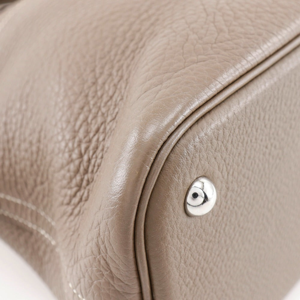 HERMES Handbag 029812CK-18 Taurillon Clemence gray Bored 31 Women Used