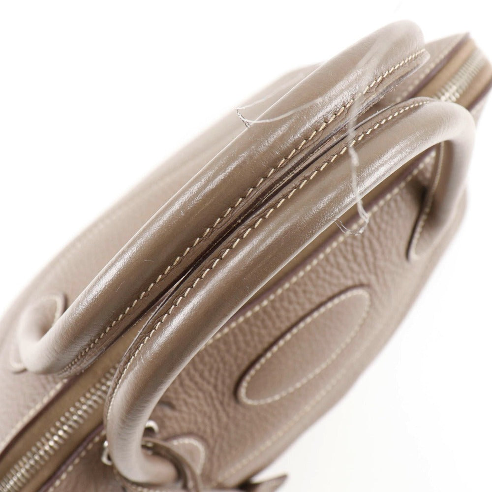 HERMES Handbag 029812CK-18 Taurillon Clemence gray Bored 31 Women Used