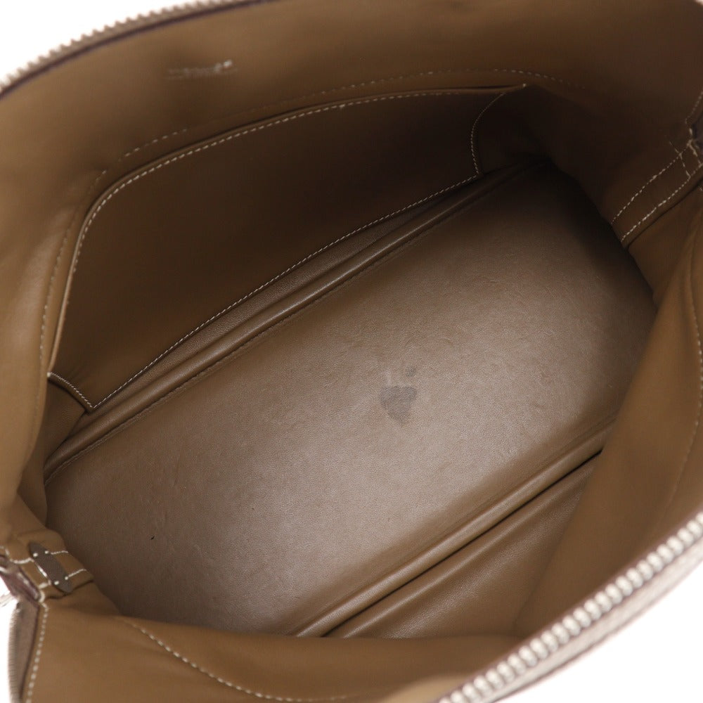 HERMES Handbag 029812CK-18 Taurillon Clemence gray Bored 31 Women Used