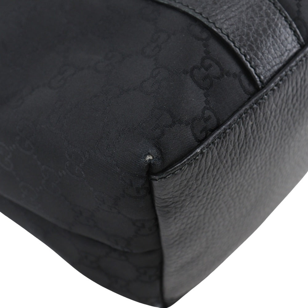 GUCCI Tote Bag 341536 Nylon canvas black outlet GG