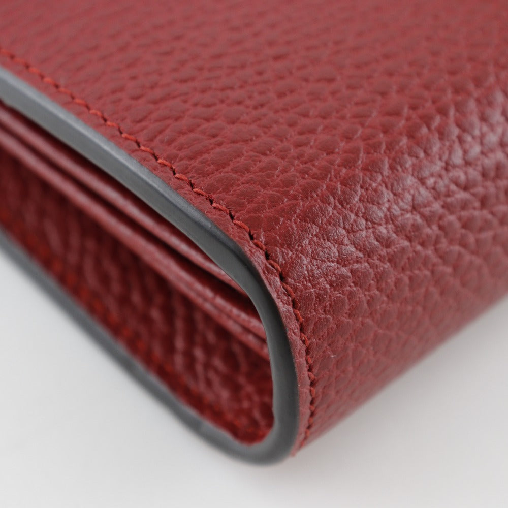 GUCCI Shoulder Bag 401231 Calfskin Red Chain wallet Dionysus
