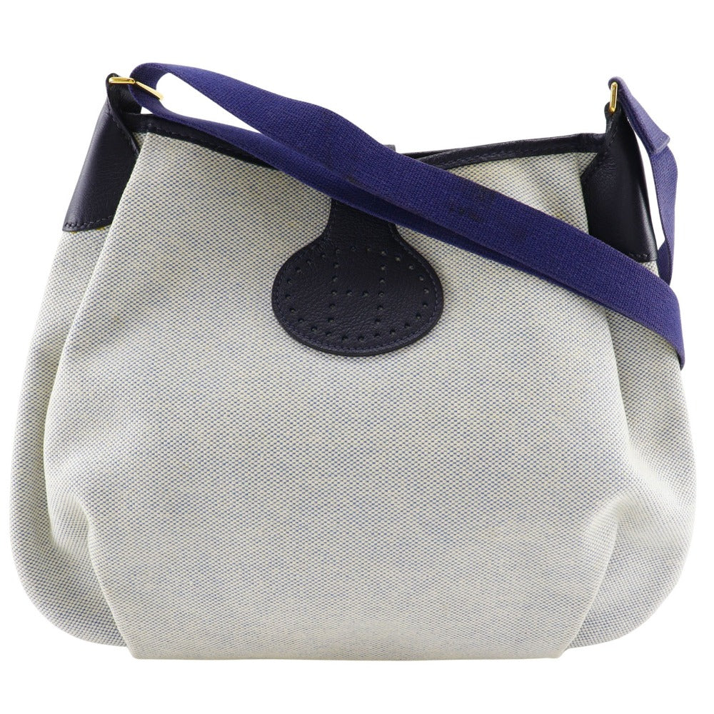 HERMES Shoulder Bag Tower ash Gray / navy Rodeo