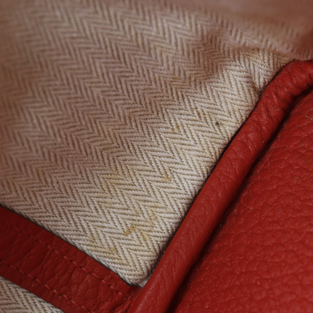HERMES Tote Bag Negonda Red Garden party PM