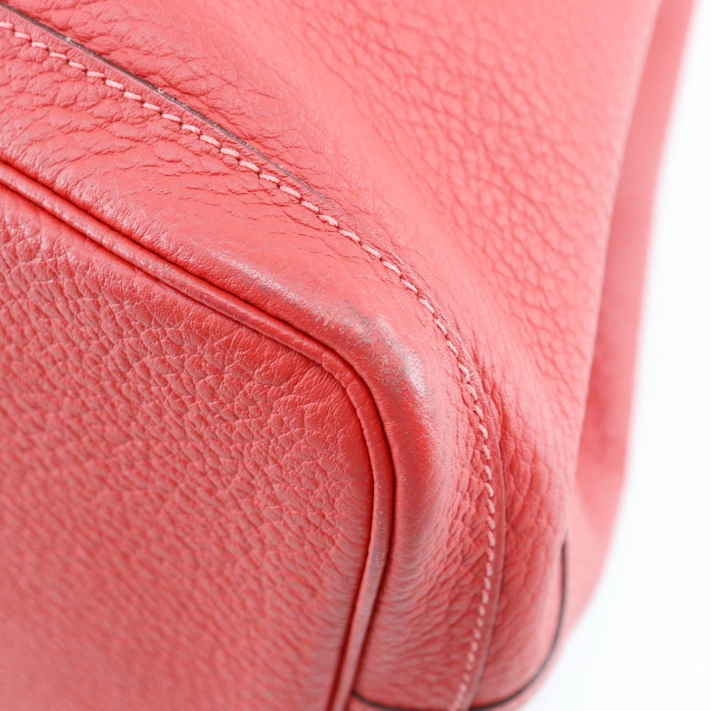 HERMES Tote Bag Negonda Red Garden party PM