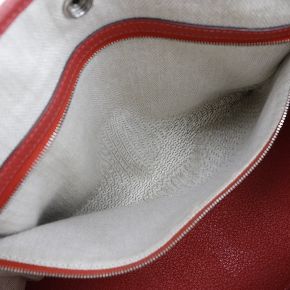 HERMES Tote Bag Negonda Red Garden party PM