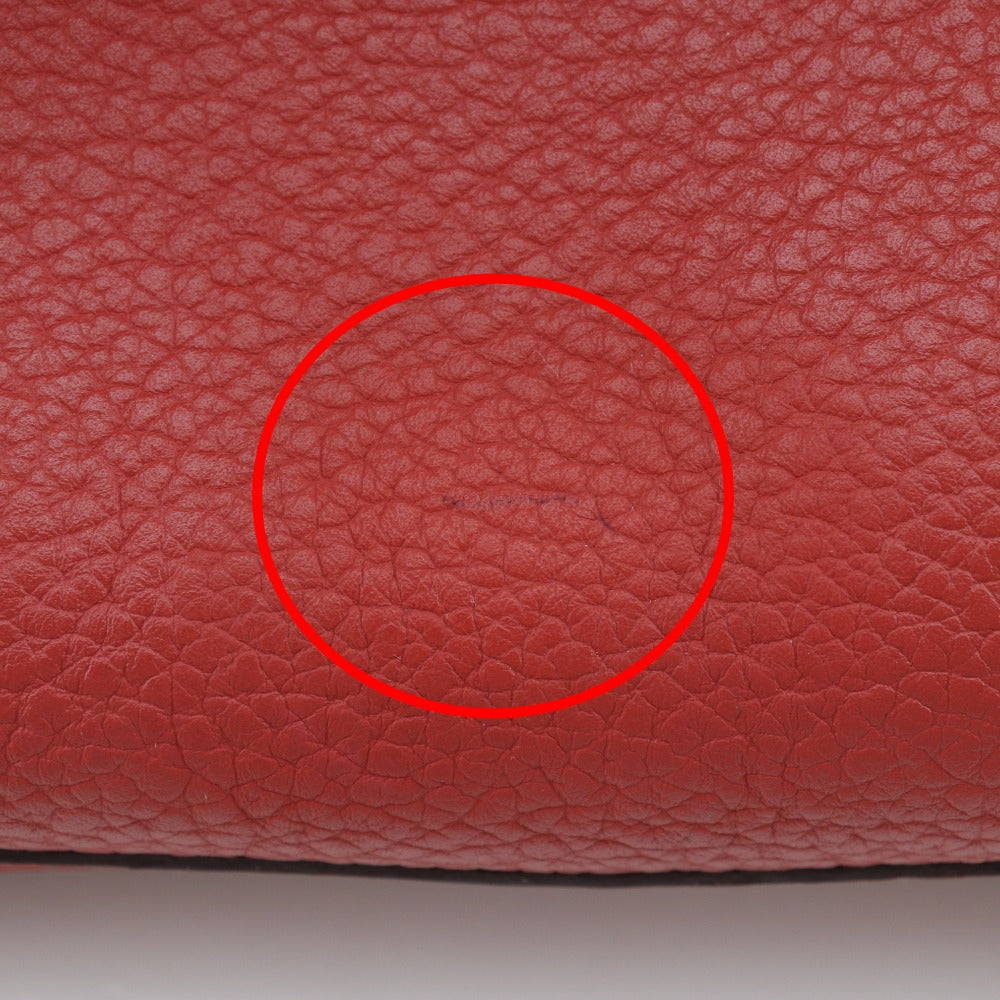 HERMES Tote Bag Negonda Red Garden party PM