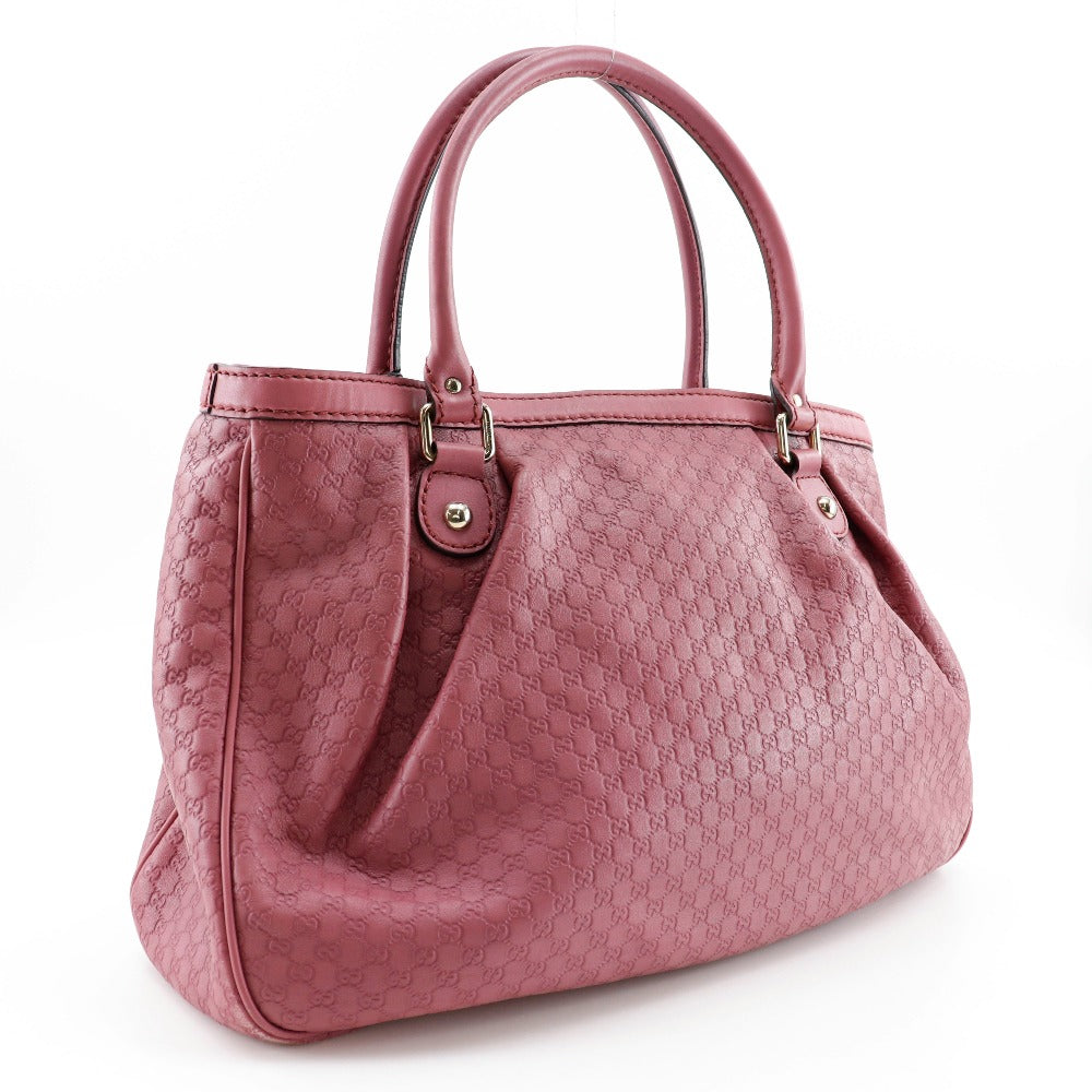 GUCCI Tote Bag 296835 マイクログッチシマ Sima leather pink Micro Guccisima Sukey