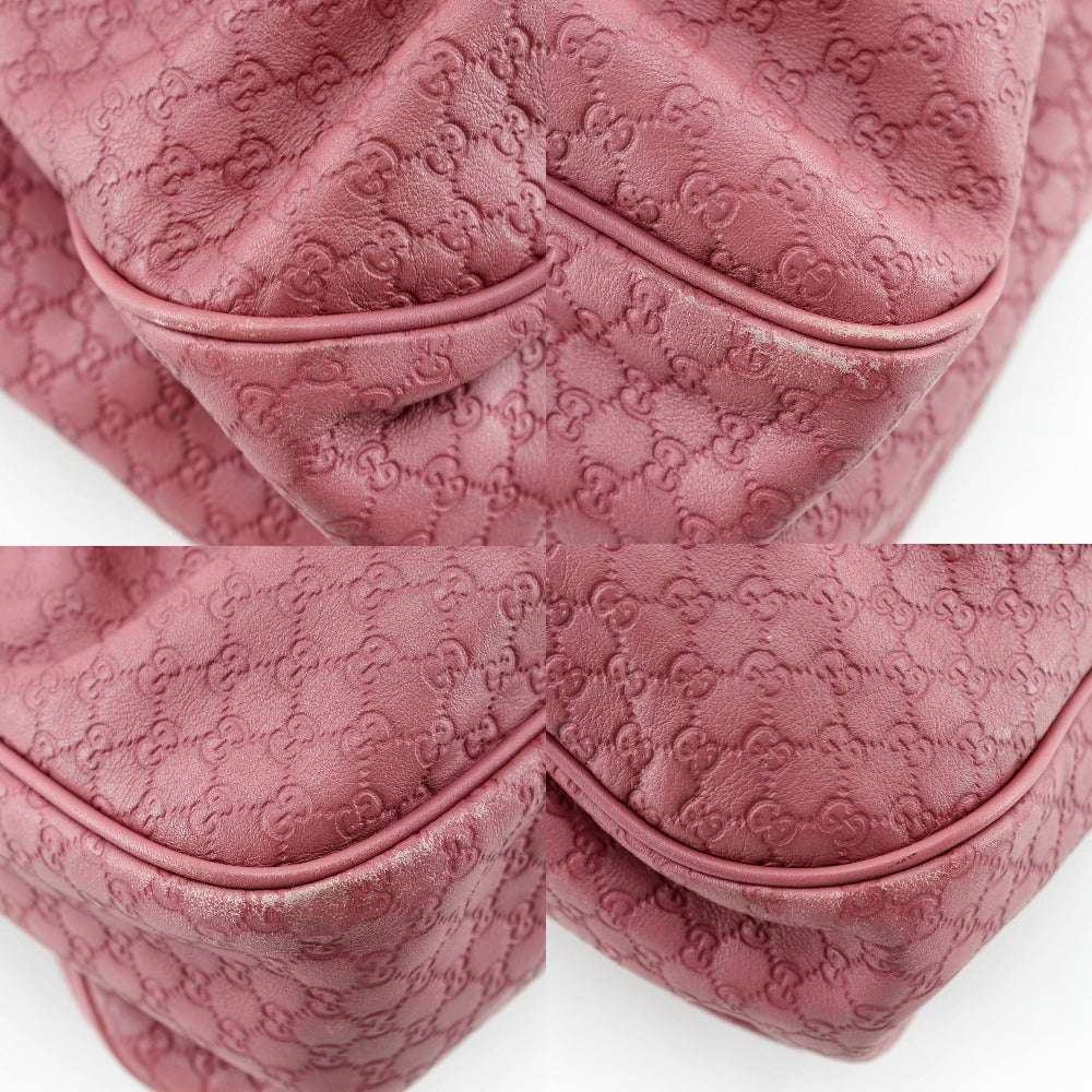 GUCCI Tote Bag 296835 マイクログッチシマ Sima leather pink Micro Guccisima Sukey