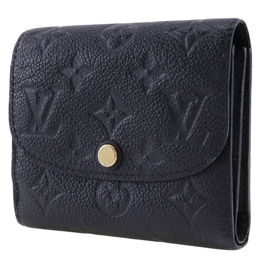 LOUIS VUITTON Bifold Wallet M64148 Monogram Ann Platt black Portefeuille Arianne